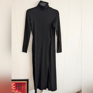Susana Monaco Black Turtleneck Long Sleeve Dress